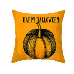 Kodusisustus Halloween Bat Ghost Pumpkin Print Padjapüür Horror Party Polüester padjakate 45x45cm Funda de almohada цена и информация | Аппликации, декорации, наклейки | kaup24.ee