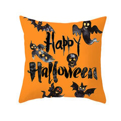 Kodusisustus Halloween Bat Ghost Pumpkin Print Padjapüür Horror Party Polüester padjakate 45x45cm Funda de almohada цена и информация | Аппликации, декорации, наклейки | kaup24.ee