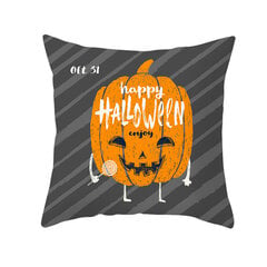 Kodusisustus Halloween Bat Ghost Pumpkin Print Padjapüür Horror Party Polüester padjakate 45x45cm Funda de almohada цена и информация | Аппликации, декорации, наклейки | kaup24.ee