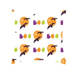 Kodusisustus Halloween Bat Ghost Pumpkin Print Padjapüür Horror Party Polüester padjakate 45x45cm Funda de almohada цена и информация | Аппликации, декорации, наклейки | kaup24.ee