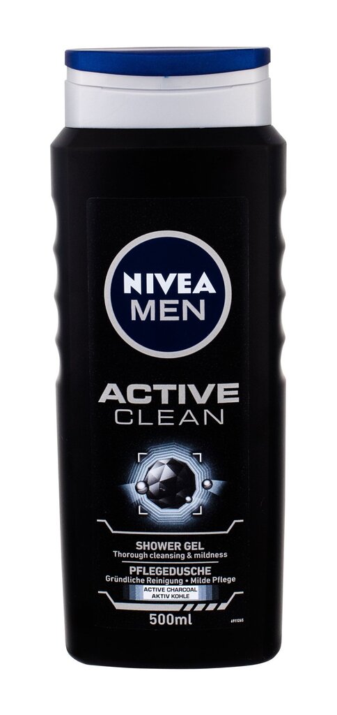 Dušigeel-šampoon Nivea Men Active Clean Shower Gel meestele 500 ml hind ja info | Dušigeelid, õlid | kaup24.ee