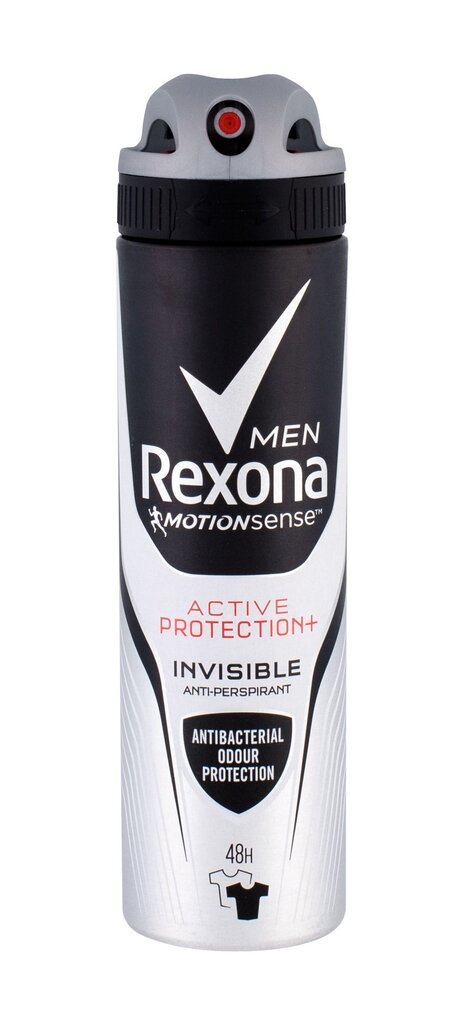Spreideodorant Rexona Men Active Protection+ Invisible meestele 150 ml цена и информация | Deodorandid | kaup24.ee
