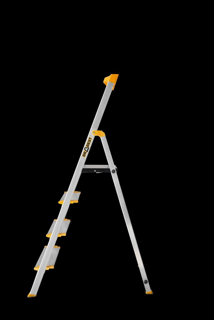 Ühepoolne alumiiniumredel Drabest MAX, 4 astet, 150 kg цена и информация | Redelid | kaup24.ee