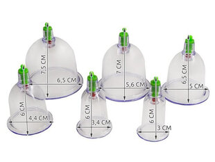 Китайские вакуумные массажные банки + помпа цена и информация | Аксессуары для массажа | kaup24.ee