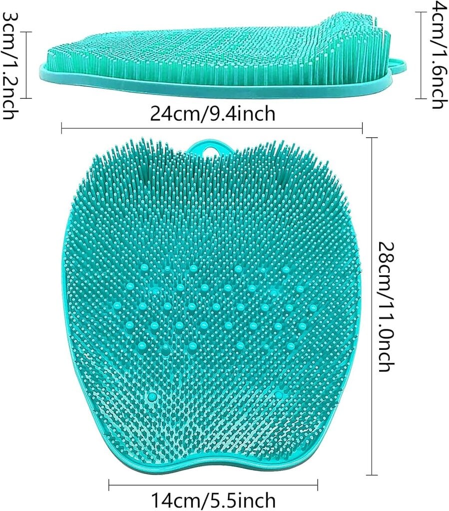 Libisemiskindel silikoonist massaažipadi, iminapaga silikoonist jalamassaažiseade, roheline цена и информация | Jalavannid | kaup24.ee