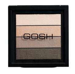 Lauvärvipalett Gosh Smokey Eyes Palette 8 g, 02 Brown hind ja info | Ripsmetušid, lauvärvid, silmapliiatsid, seerumid | kaup24.ee