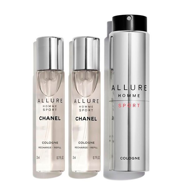 Tualettvesi Chanel Allure Homme Sport EDC meestele 3 x 20 ml цена и информация | Meeste parfüümid | kaup24.ee