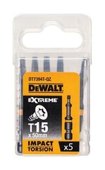 Otsikute komplekt Dewalt Torsion T15x50mm DT7394T, 5 tk hind ja info | Käsitööriistad | kaup24.ee