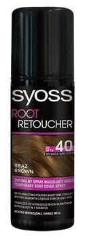 Värvisprei juuksejuurtele Syoss Root Retoucher 120 ml, Brown hind ja info | Juuksevärvid | kaup24.ee