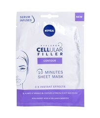 Pinguldav kangasmask Nivea Hyaluron Cellular Filler + Firms, 1 tk hind ja info | Näomaskid, silmamaskid | kaup24.ee