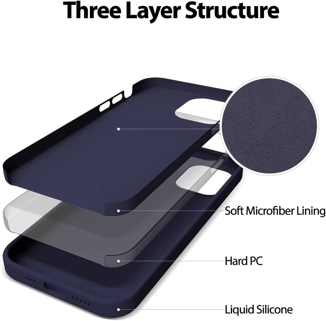 Telefoniümbris Mercury Silicone Case Apple iPhone 16 tumesinine цена и информация | Telefoni kaaned, ümbrised | kaup24.ee