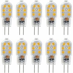 G4 LED pirnid 12 V, 1 W, mis vastab 10 W halogeenlampidele, mittehämardatavad, 10 tk. hind ja info | Laualambid | kaup24.ee