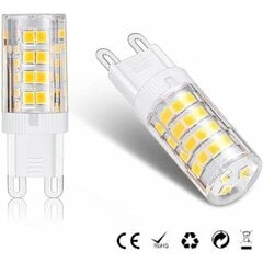 G9 LED lambipirnid, soe valge 3000K 5W G9 LED lambipirn, mis vastab 40W halogeenpirnidele 420 luumenit; ei ole hämardatav, pakis 10 tk [energiaklass A+] hind ja info | Laualambid | kaup24.ee