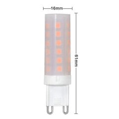 G9 Flame Lamp Led Light Bulb 0.5w Pc Керамічная фарба 10lm 36*2835 Smd AC 220-240v 1300-1700k 360 градусаў [энергетычны клас A] 4 упак. цена и информация | Настольные лампы | kaup24.ee