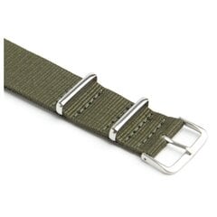 2x раменьчык для гадзінніка Military Nylon Canvas Divers G10 Mens Колер: зялёны Шырыня: 18 мм цена и информация | Аксессуары для смарт-часов и браслетов | kaup24.ee