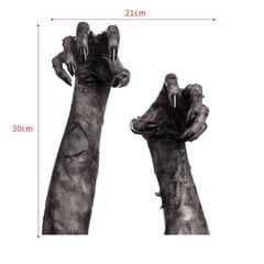 3D Halloween Ghost käe seinakleebis Vaade Scary Ghost Hand Horror Kleebised Eemaldatavad isekleepuvad PVC seinakleebised Aknakaunistus цена и информация | Аппликации, декорации, наклейки | kaup24.ee