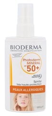 Päikesekaitsekreem tundlikule nahale Bioderma Photoderm Mineral Spray SPF50+ 100 g цена и информация | Кремы от загара | kaup24.ee