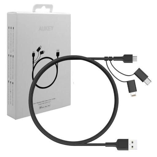 USB-kaabel Aukey CB-BAL5 hind ja info | Mobiiltelefonide kaablid | kaup24.ee