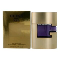 Туалетная вода Guess Man Gold EDT для мужчин 75 мл цена и информация | Мужские духи | kaup24.ee