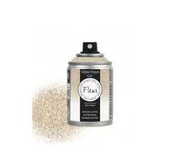 Spreiprits Fleur kuldse glitteriga, 100 ml hind ja info | Kunstitarbed, voolimise tarvikud | kaup24.ee