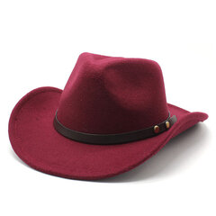 Roll up Brim naiste meeste villane lääne kauboi müts Gentleman Jazz Sombrero Hombre Cap Cowgirl Bowler Cap 56 58CM hind ja info | Meeste sallid, mütsid ja kindad | kaup24.ee