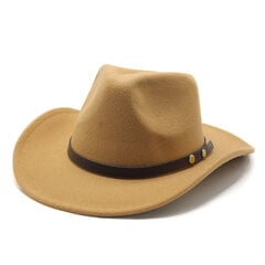 Roll up Brim naiste meeste villane lääne kauboi müts Gentleman Jazz Sombrero Hombre Cap Cowgirl Bowler Cap 56 58CM hind ja info | Meeste sallid, mütsid ja kindad | kaup24.ee