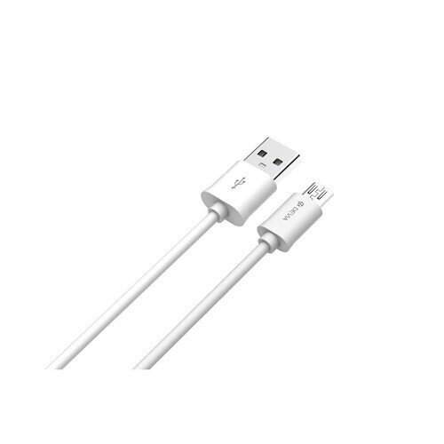 Devia Smart (micro-USB | 2 m) Kaabel, Valge цена и информация | Mobiiltelefonide kaablid | kaup24.ee