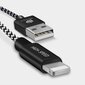 Dux Ducis K-ONE Seeria USB / Lightning 2.1A 1m kaabel, Must hind ja info | Mobiiltelefonide kaablid | kaup24.ee