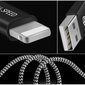 Dux Ducis K-ONE Seeria USB / Lightning 2.1A 1m kaabel, Must hind ja info | Mobiiltelefonide kaablid | kaup24.ee