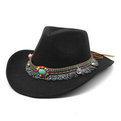 Western Cowboy müts meestele naistele ühevärviline Jazz Montana Sombrero Hombre müts Suurus 56 58cm hind ja info | Meeste sallid, mütsid ja kindad | kaup24.ee