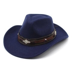 Western Cowboy Müts Meestele Moevöö Härrasmees La Cowgirl Jazz Cap Church Fedoras Mütsid gorros hombre цена и информация | Мужские шарфы, шапки, перчатки | kaup24.ee