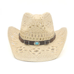 Mehed Naised Straw Western Cowboy mütsid Laia äärega päikesekübar Suvemütsid Sombrero Travel Sunbonnet Street Style Beach Suurus US 7 1 4 UK L цена и информация | Мужские шарфы, шапки, перчатки | kaup24.ee