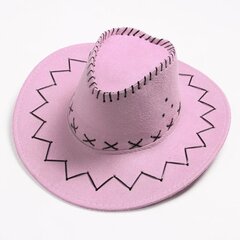 Western Cowboy Caps Roosa müts naistele Tüdrukule Tiara Cowgirl Müts Pühade Kostüüm Peo Müts Vanema Lapse Müts Rändav rannamüts цена и информация | Мужские шарфы, шапки, перчатки | kaup24.ee