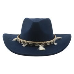 Fedorase naiste mütsid Vilditud meeste müts Panama Western Cowboy Band Casual Vintage laia äärega kauboimüts Chapeu Masculino Sombrero hind ja info | Meeste sallid, mütsid ja kindad | kaup24.ee