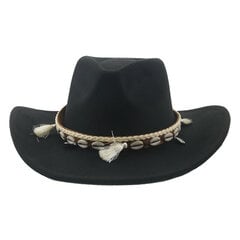 Fedorase naiste mütsid Vilditud meeste müts Panama Western Cowboy Band Casual Vintage laia äärega kauboimüts Chapeu Masculino Sombrero hind ja info | Meeste sallid, mütsid ja kindad | kaup24.ee