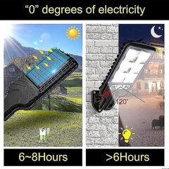 Uus välistingimustes kasutatav päikeseenergia tänavavalgusti veekindel andur aiavalgusti pööratav kronstein aiavalgusti sein hind ja info | Jõulutuled | kaup24.ee