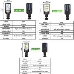 Uus välistingimustes kasutatav päikeseenergia tänavavalgusti veekindel andur aiavalgusti pööratav kronstein aiavalgusti sein hind ja info | Jõulutuled | kaup24.ee