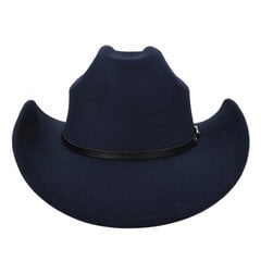 Talvine sügise vintage lääne kauboi müts meestele, 8 cm laia äärega härrasmeeste džäss Cowgirl mütsid Sombrero hombre mütsid цена и информация | Мужские шарфы, шапки, перчатки | kaup24.ee