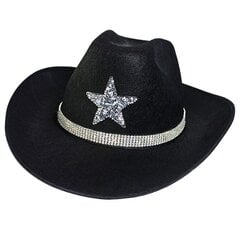 Säravad Rhinestone Stari Fedora kübarad naistele Meestele Paks vintage kauboidžässimüts lääne stiilis hind ja info | Meeste sallid, mütsid ja kindad | kaup24.ee