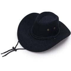 Mütsid Reisimütsid Naistele Meeste Mütsid Mütsid Western Cowboy Suede Vintage Cowgirl Cowboys Unisex Mütsid Päikesekaitse Vilt Jazz Cap Bone hind ja info | Meeste sallid, mütsid ja kindad | kaup24.ee