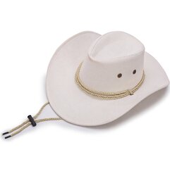 Mütsid Reisimütsid Naistele Meeste Mütsid Mütsid Western Cowboy Suede Vintage Cowgirl Cowboys Unisex Mütsid Päikesekaitse Vilt Jazz Cap Bone цена и информация | Мужские шарфы, шапки, перчатки | kaup24.ee