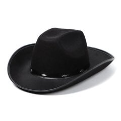 1 tk Unisex Trendikas retro kauboimüts laia äärega jazzmütsid Vintage Western Cowboy mütsid Kõik sobivad üllatuskingitustega цена и информация | Мужские шарфы, шапки, перчатки | kaup24.ee