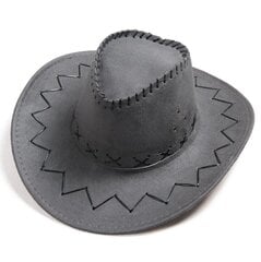 Western Cowboy Mütsid Reisimütsid Naistele Meeste Mütsid Mütsid Suede Vintage Cowgirl Cowboys Unisex Mütsid Päikesekaitse Vilt Jazz Cap Bone цена и информация | Мужские шарфы, шапки, перчатки | kaup24.ee