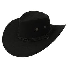 Western Cowboy Hat Retro Sheriff Cap päikesekaitsekreem tuuleköiega meeste ja naiste ratsutamisturismi kalapüügi päikesevarju müts hind ja info | Meeste sallid, mütsid ja kindad | kaup24.ee