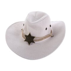 Moodne kunstnahast Western Cowboy müts naistele Mehed Vintage Gentleman Kleit Mütsid Panama Cowgirl Jazz Cap Sombrero Hombre Mütsid hind ja info | Meeste sallid, mütsid ja kindad | kaup24.ee