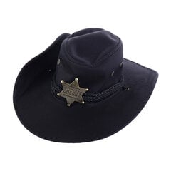 Moodne kunstnahast Western Cowboy müts naistele Mehed Vintage Gentleman Kleit Mütsid Panama Cowgirl Jazz Cap Sombrero Hombre Mütsid hind ja info | Meeste sallid, mütsid ja kindad | kaup24.ee