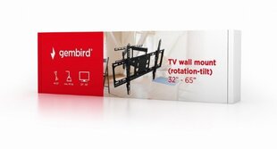 Настенный держатель для телевизора Gembird WM-65RT-03, 32 "- 65" цена и информация | Кронштейны и крепления для телевизоров | kaup24.ee