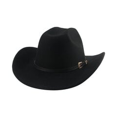 Kauboi müts Western Cowboy Cowgirl mütsid Cowboy mütsid meestele laia äärega khaki kohv must Briti top Sombrero Hombre Sombrero цена и информация | Мужские шарфы, шапки, перчатки | kaup24.ee