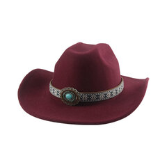 Kauboi müts Western Cowboy Cowgirl meeste müts Panama luksuslik vabaaja vööbänd Khaki kaamel must džässimütsid Sombrero Sombrero Hombre hind ja info | Meeste sallid, mütsid ja kindad | kaup24.ee