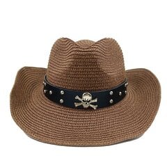 Kauboi müts Cowhead Aksessuaarid õlgkübar Meeste suvine välireisimine rannamüts Unisex Solid Western Cowboy Hat цена и информация | Мужские шарфы, шапки, перчатки | kaup24.ee